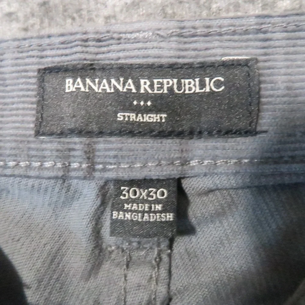 Banana Republic Straight Corduroy Pants 30x30‎ Castle Grey Academia Preppy 90s